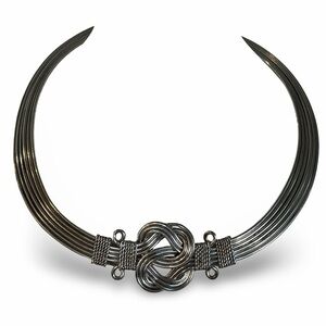 Silver Celtic Knot Choker Necklace